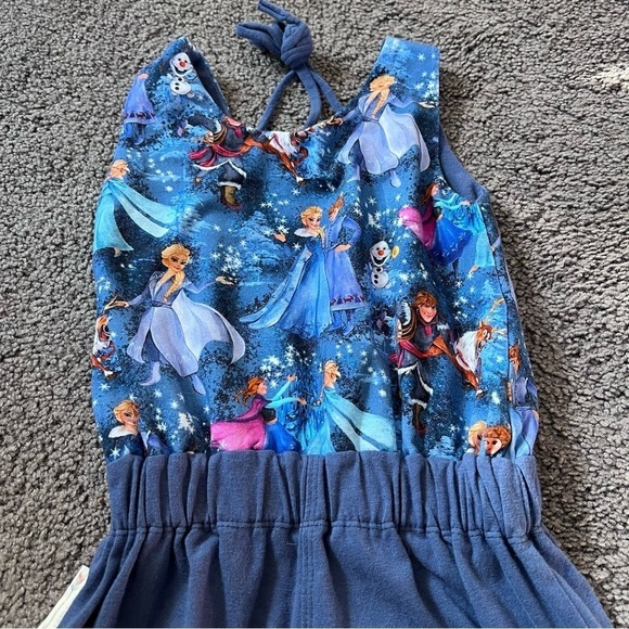 Handmade custom Disney Frozen toddler romper 3T - Picture 3 of 5
